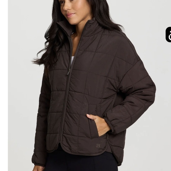 Avalanche Women's Dark Brown Quilted Puffer Jacket - Picture 3 of 6